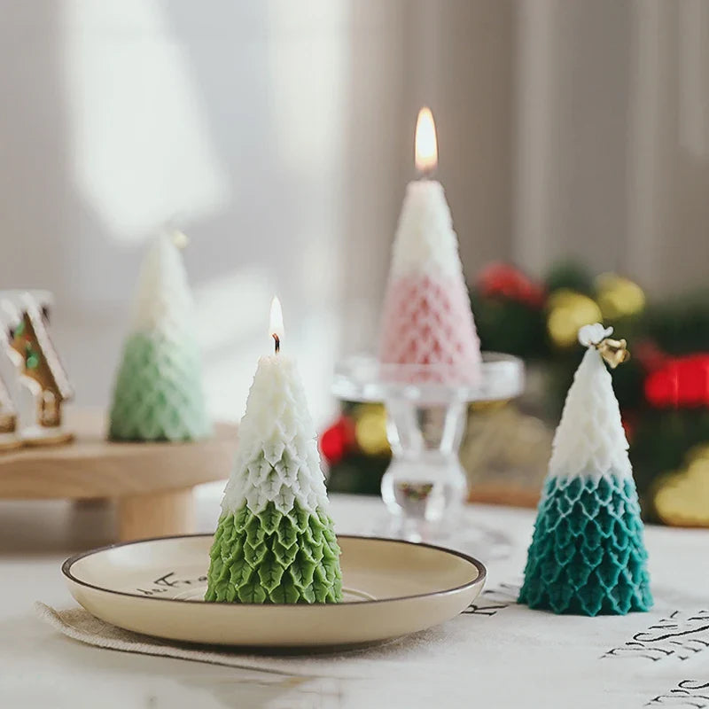 Christmas Tree Scented Candles - Handmade Decorations