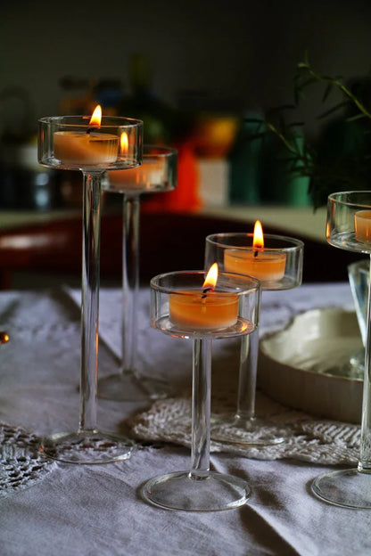 Crystal Tealight Candle Holders Set