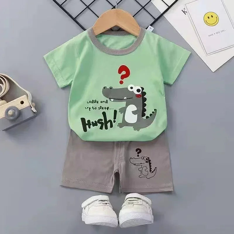 2PCS Children's T-shirt & Shorts Set