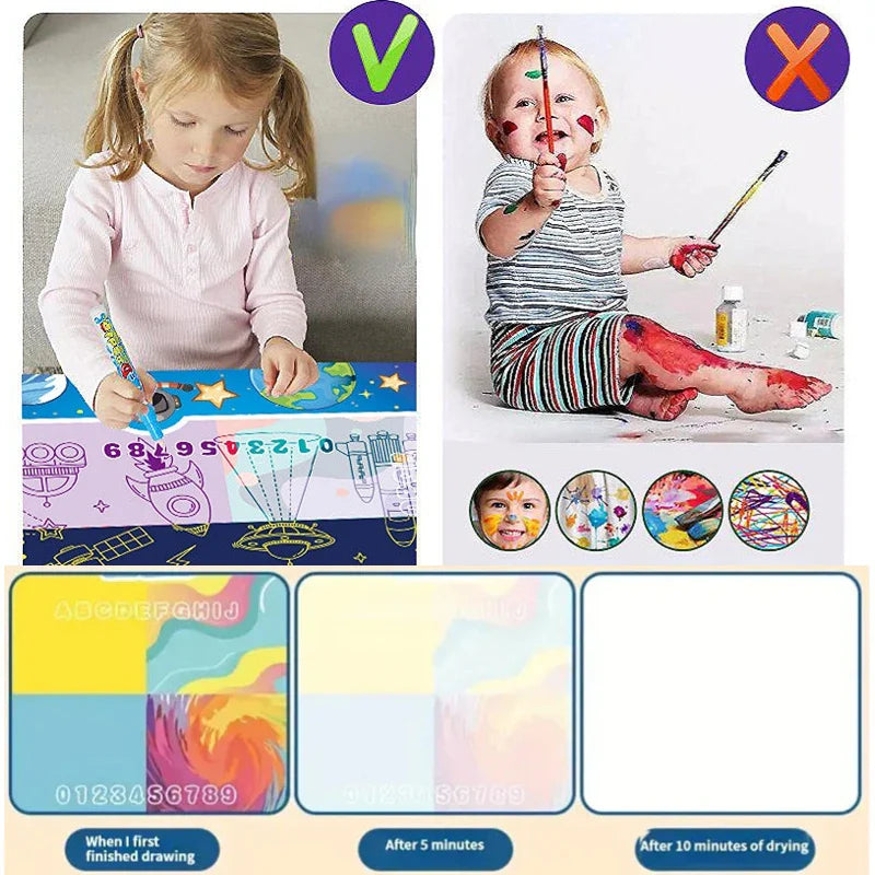 Magic Water Drawing Mat - Educational Fun