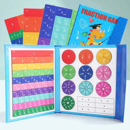 Children Magnetic Fraction Learning Math Toy