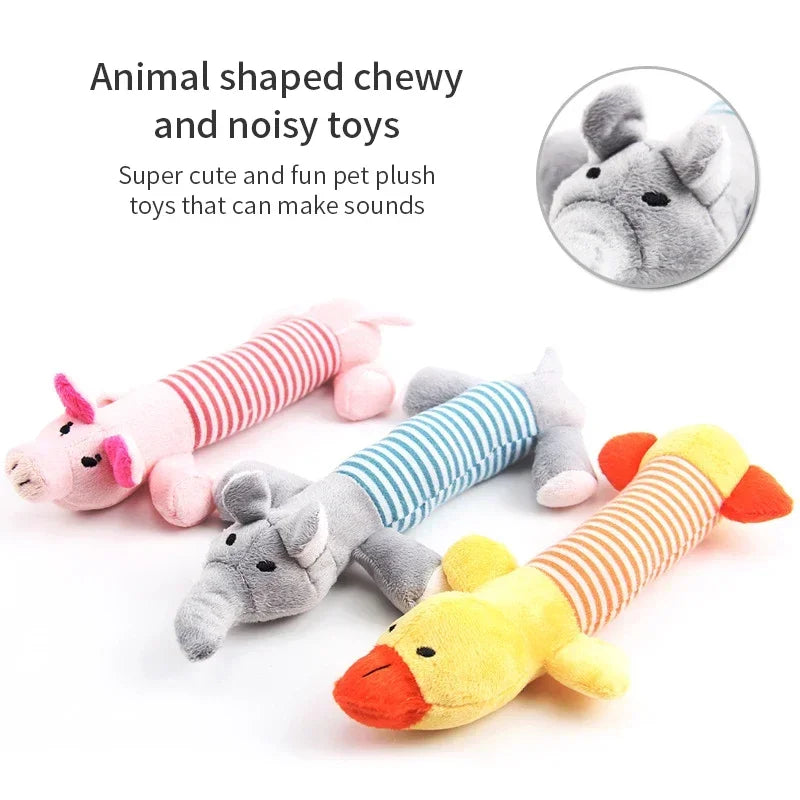 Funny Squeak Plush Dog Toy - Durable & Cute