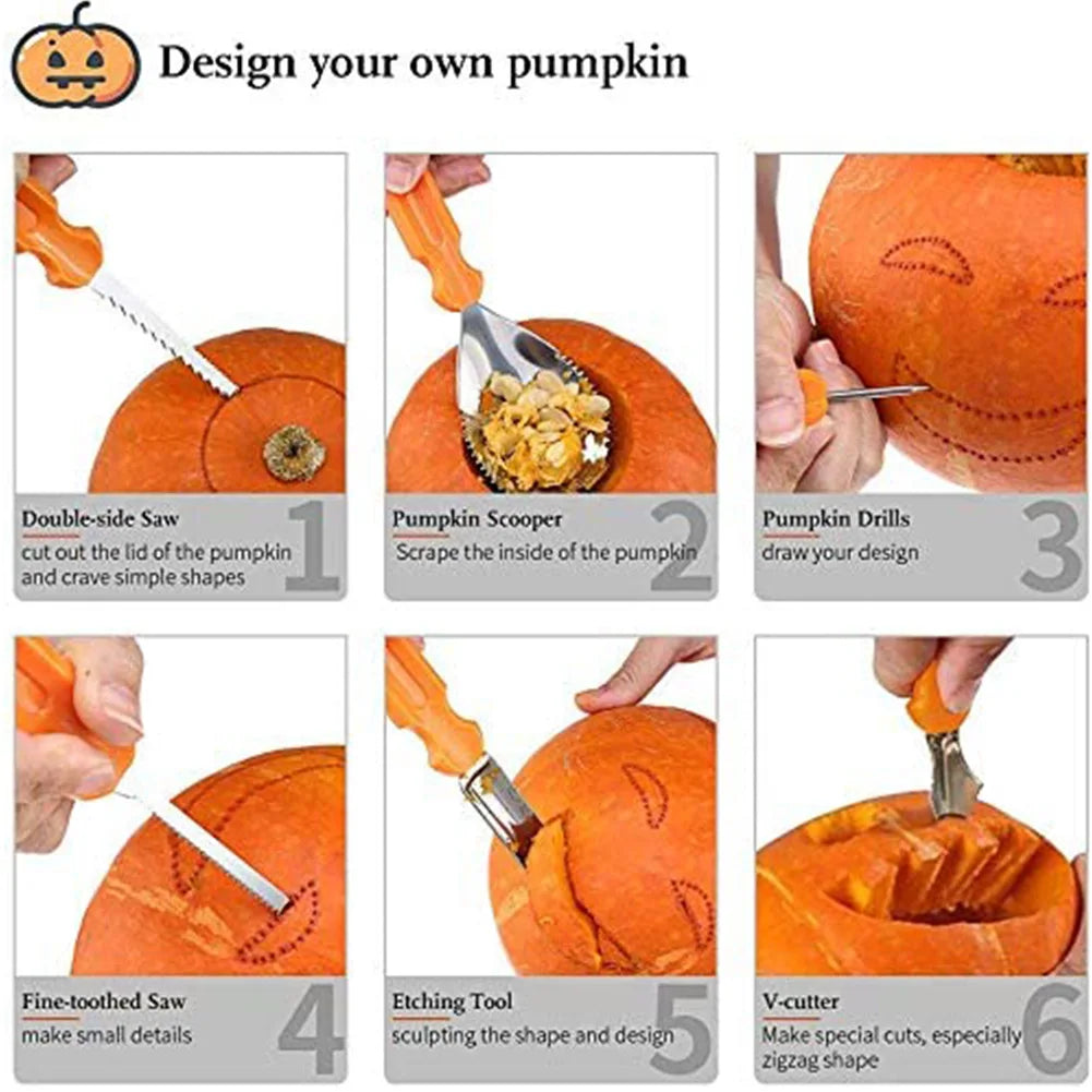 Professional Halloween Pumpkin Carving Kit