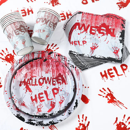 Halloween Blood Hand Party Tableware