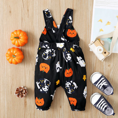 Halloween Cartoon Romper Jumpsuit