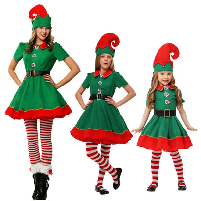 Christmas Elf Costume Set - Family Matching Outfits