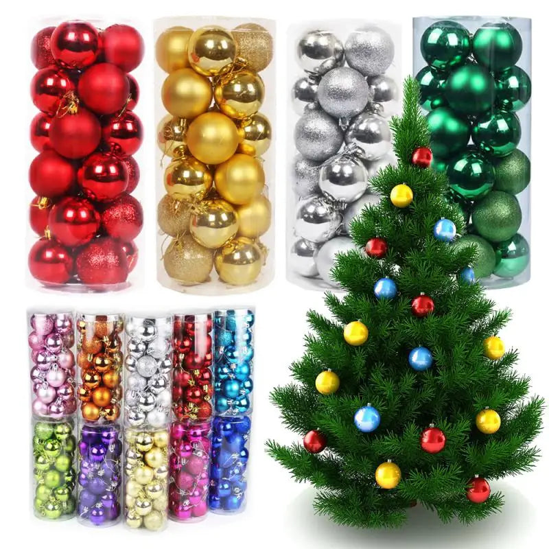 42pcs Multicolor Christmas Tree Ball Set