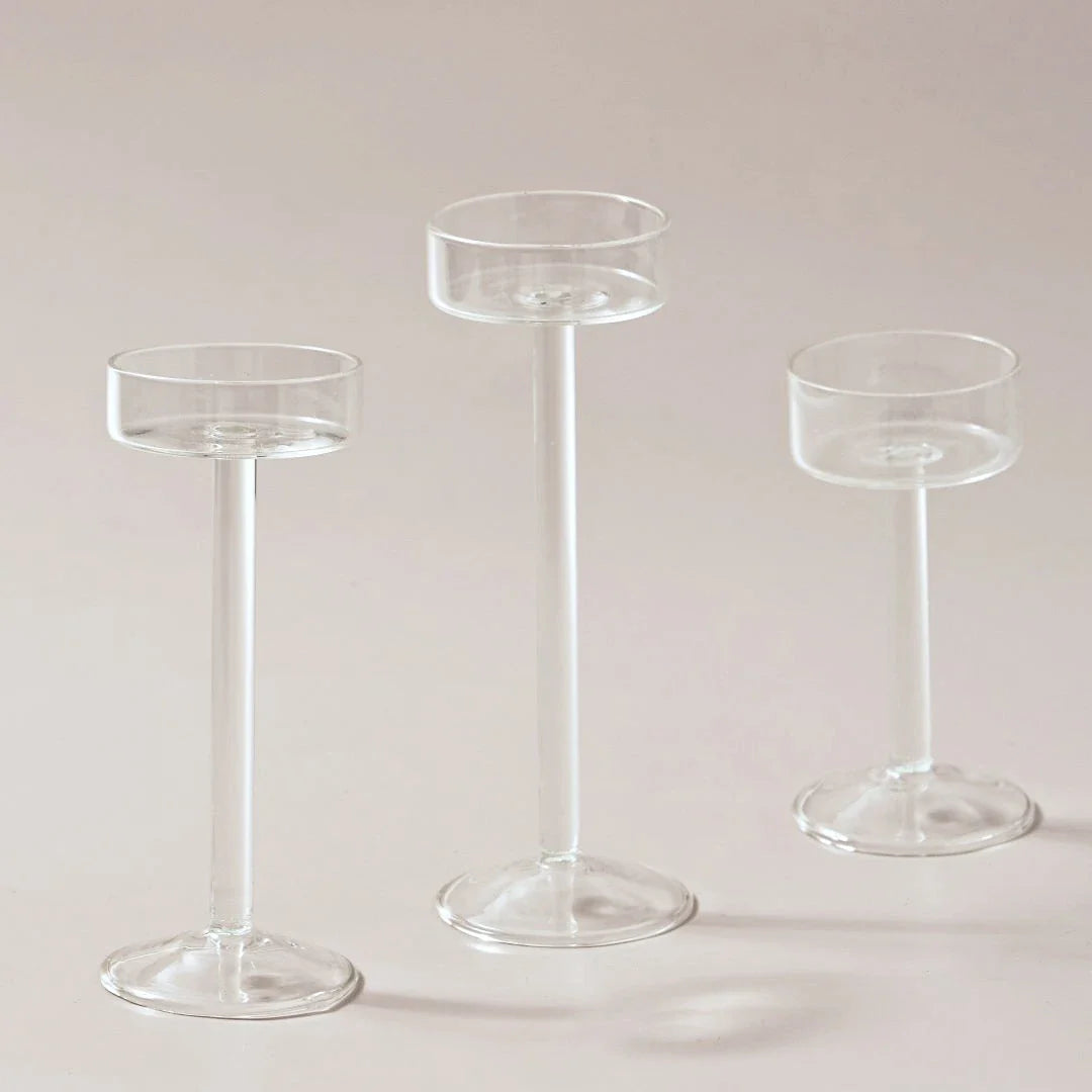 Crystal Tealight Candle Holders Set