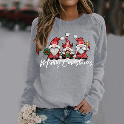 Santa Claus Print Christmas Hoodies