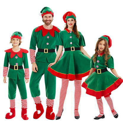 Christmas Elf Costume Set - Family Matching Outfits