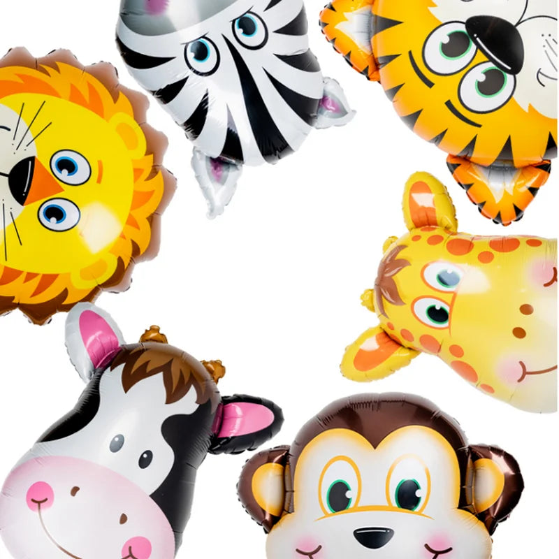 Jungle Animal Foil Balloon Set