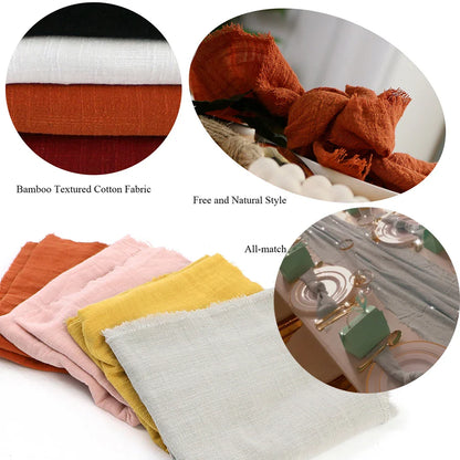 Bulk Set of 50 Rustic Style Cloth Napkins