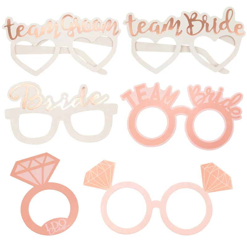 Team Bride Paper Photo Booth Props