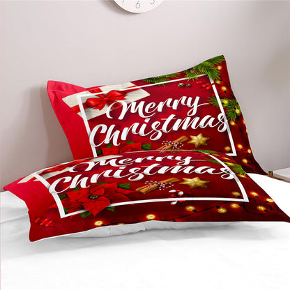 3D Christmas Home Bedding Set