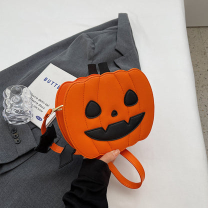 Funny Pumpkin Cartoon Shoulder Bag