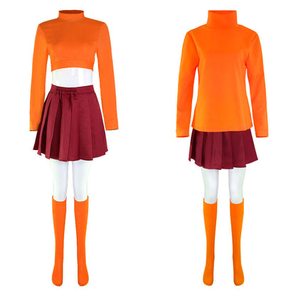 Halloween Velma Costume Set