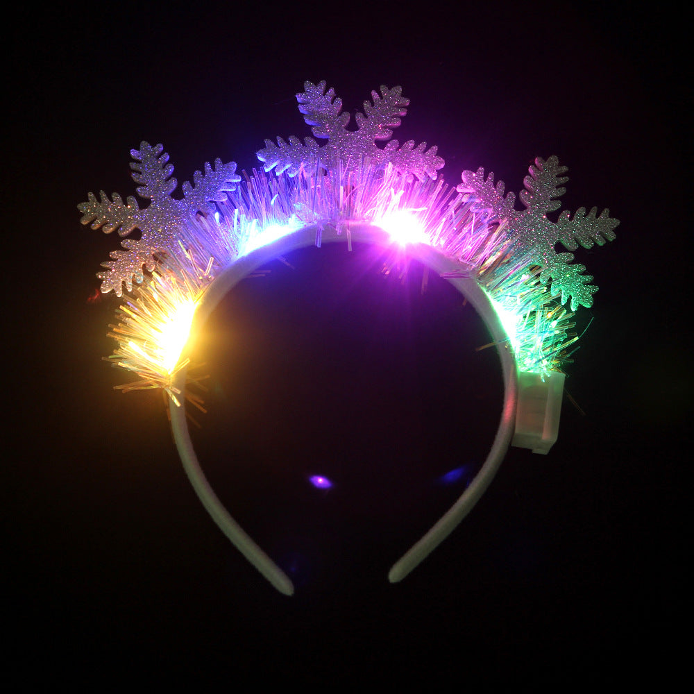 Christmas Glowing Headband - Festive Holiday Hair Accessory