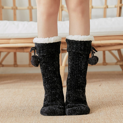 Winter Velvet Leg Warmer Socks