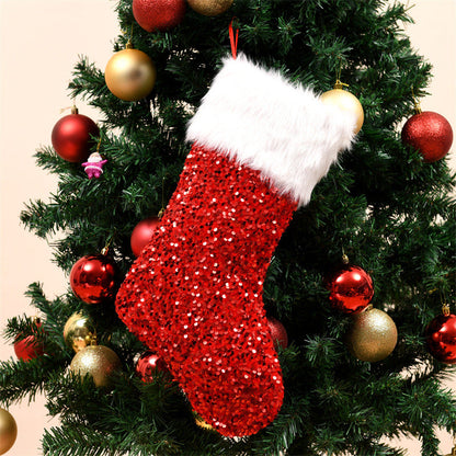 Luxurious Sequin Christmas Stockings