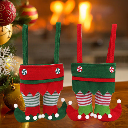 Elf Candy Gift Bag - Festive Christmas Decoration