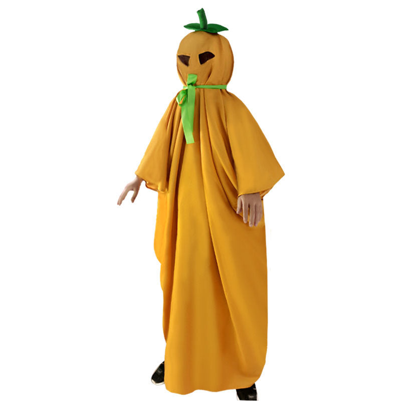 Kids Pumpkin Cloak Costume