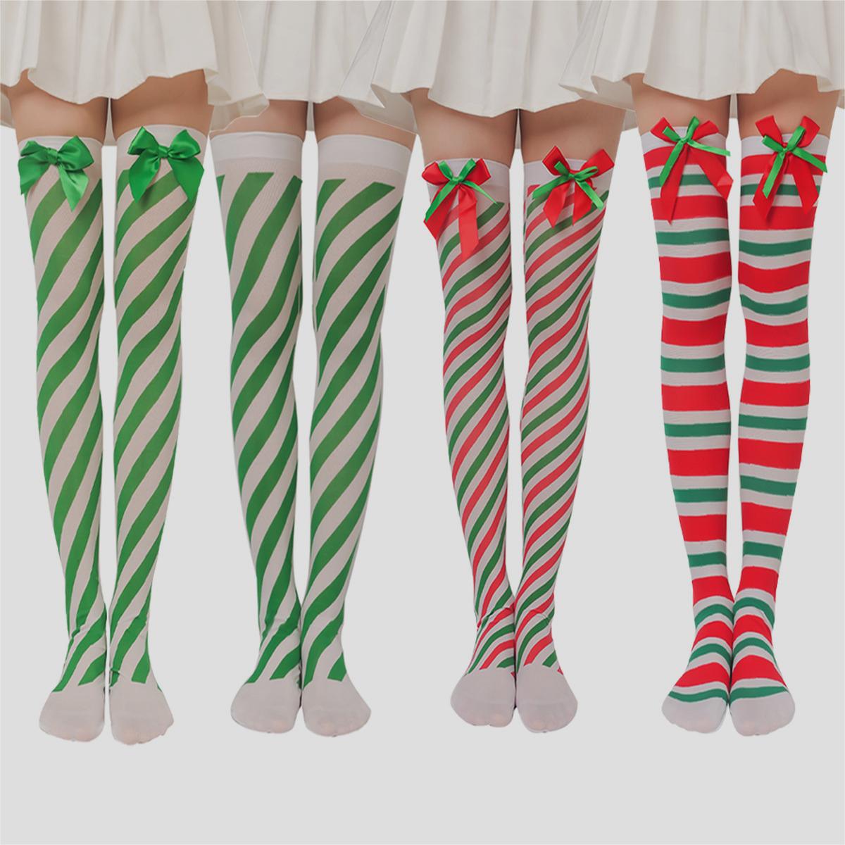 Christmas Plush Doll Knee Socks