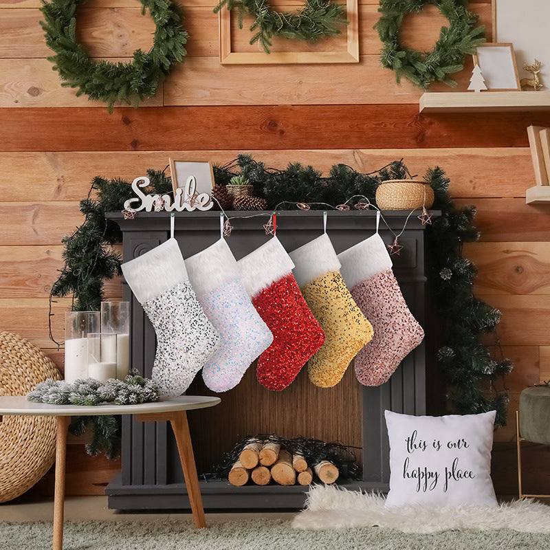 Luxurious Sequin Christmas Stockings