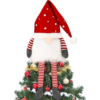 Handmade Red Hat Christmas Doll Ornament