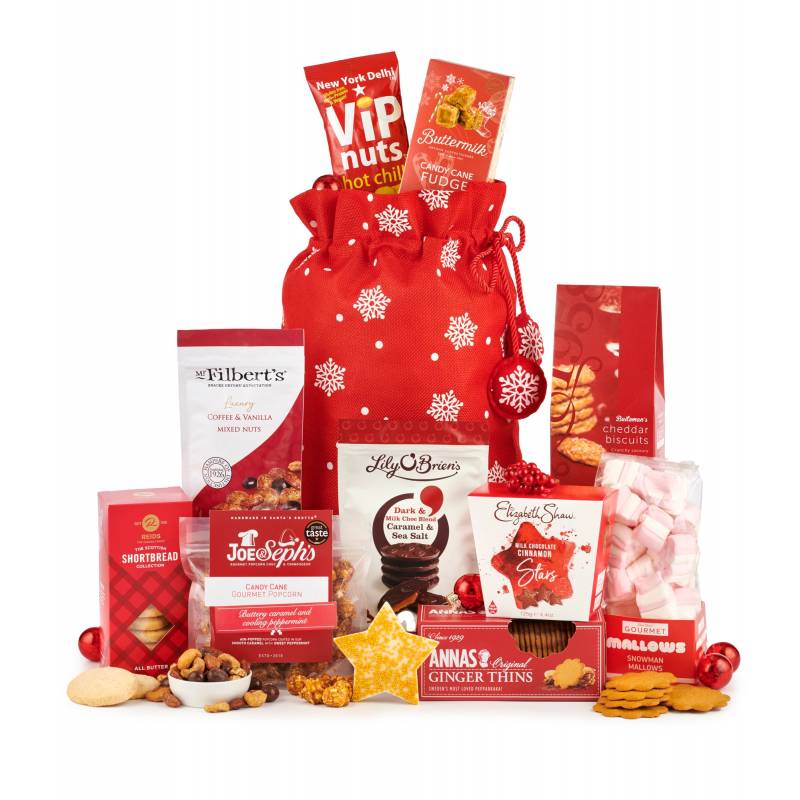 Luxury Christmas Sack: Festive Sharing Gift | Holiday Treats Bag