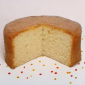 Round Handmade Lemon Sponge Cake