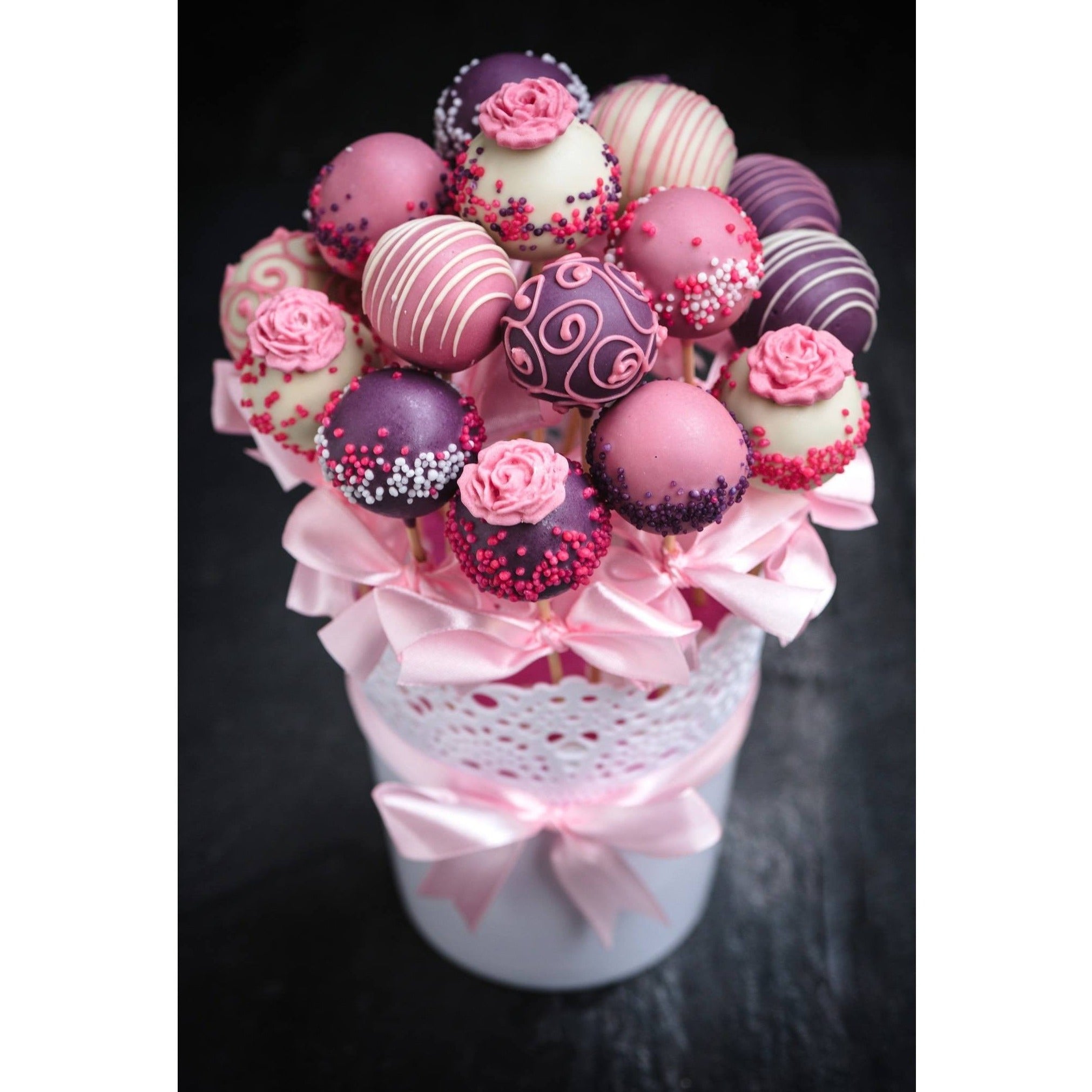 Flower Cake Pop Bouquet – Edible Crafts